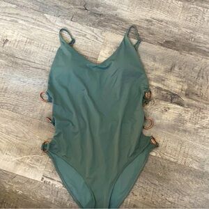 Aerie Green One Piece Swimsuit